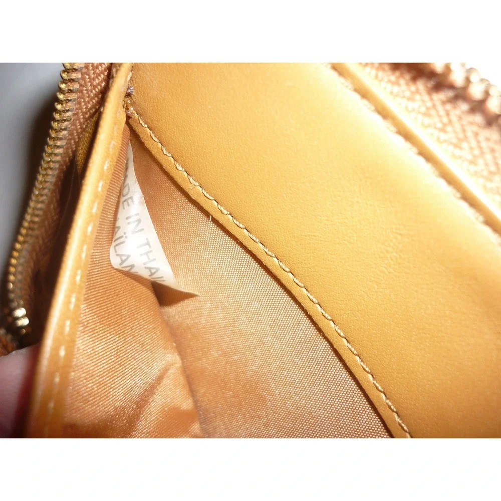 Vintage Coach Brown Pebbled Leather Phone Zip Around Wallet - Picture 5 of 10